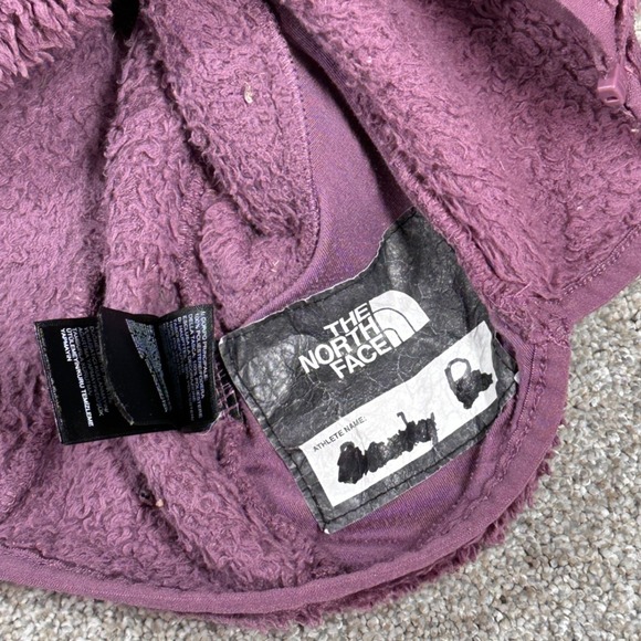The North Face Girls Purple Suave OSO HiPile Fleece Zip Hoodie Jacket Size S 7/8 - Picture 14 of 16